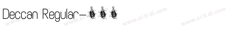 Deccan Regular字体转换
